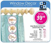 Decoreland 34m Wooden Curtain Rod-2m 