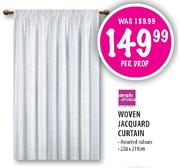 Woven Jacquard Curtain-230x218cm-Per Drop