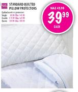 Standard Quilted Pillow Protectors-Single