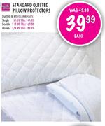 Standard Quilted Pillow Protectors- Each
