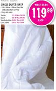 Single Duvet Inner-Queen
