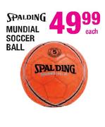 Spalding Mundial Soccer Ball Each