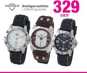 Monaco Analogue Watches-Each