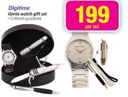 Digitime Gents Watch Gift Set-Per Set