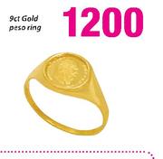 9ct Gold Peso Ring-Each