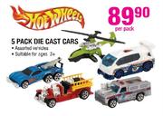 Hot Wheels 5 Pack Die Cast Cars-Per Pack