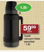 Giant 1.8Ltr Vacuum Flask Assorted-Each