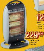 Sce 3-Bar Halogen Heater-Each