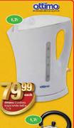 Ottimo Cordless Black/White Kettle-1.7L Each