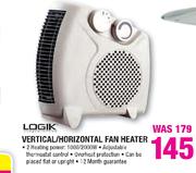 Logik Vertical/Horizontal Fan Heater-Each