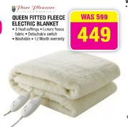 Pure Pleasure Queen Fitted Fleece Electric Blanket-Each