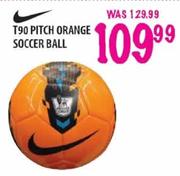 T90 Pitch Orange Soccer Ball