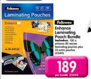 Fellowes Enhance Laminating Pouch Bundle