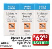Bausch & Lomb Moisture Drops Triple Pack-15ml x 3
