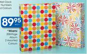 Miami 200-Page Album 2 Assorted Colours-Each