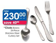 Clicks Bolero 24-Piece Stainless Steel Cutlery Set