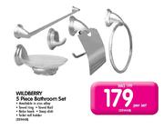 Wildberry 5 Piece Bathroom Set-Per Set