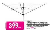 Deluxe 4-Ann Aluminium Rotary Dryer Each