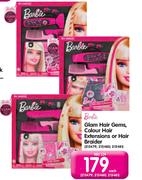 Barbie Glam Hair Gems, Colour Hair Extensions Or Hair Braider (215479, 215480, 215481)-Each
