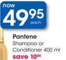 Pantene Shampoo Or Conditioner-Each