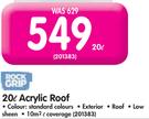 Rock Grip 20L Acrylic Roof