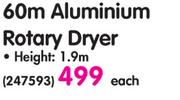Deluxe 60m Aluminium Rotary Dryer