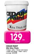 Cedar Paint 20L Xtra Thick