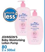 Johnson's Baby Moisturising Lotion Pump-2X500ml