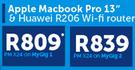 Apple Macbook Pro 13" & Huawei R206 Wi-Fi Router-On MyGig 1