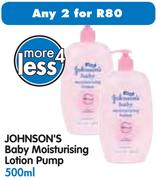 Johnson's Baby Moisturising Lotion Pump-2x500Ml