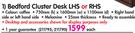 Bedford Cluster Desk LHS Or RHS-Each