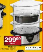 Platinum 3-Tier Food Steamer