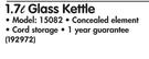 Russell Hobbs 1.7L Glass Kettle 15082