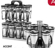 Accent 7 Piece Spice Rack Set-Per Set