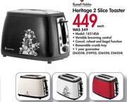 Russell Hobbs Heritage 2 Slice Toaster 18514SA-Each