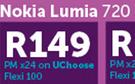 Nokia Lumia 720-On uChoose Flexi 100