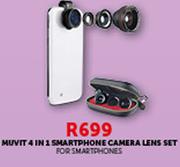Muvit 4 In 1 Smartphone Camera Lens Set For Smartphones