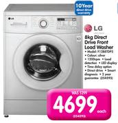 LG 8kg Direct Drive Front Load Washer F1288TDP5