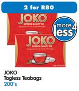 Joko Tagless Teabags-2 x 200's