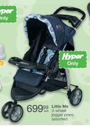 Little Me 3-Wheel Jogger Pram Assorted