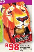 Nestle Lion Bar Milk Chocolate Egg & 2 Lion Bars-224g