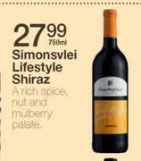Simonsvlei Lifestyle Shiraz-750ml