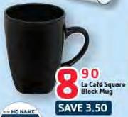 La Cafe Square Black Mug