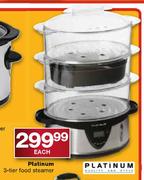 Platinum 3-Tier Food Steamer Each