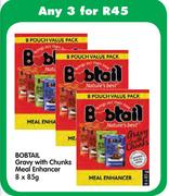 Bobtail Gravy With Chunks Meal Enhancer-3x8x85g