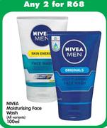 Nivea Moisturising Face Wash(All Variants)-2 x 100ml