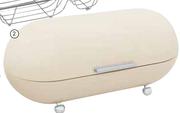 Accent Home Living Capsule White Bread Bin-Each