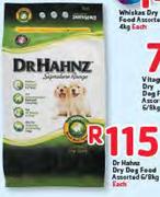 Dr Hahnz Dry Dog Food Assorted-6/8Kg Each