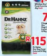 Dr.Hahnz Dry Dog Food Assorted-6/8kg Each