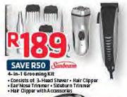 Sunbeam 4 In 1 Grooming Kit
